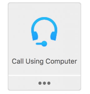 Call using computer